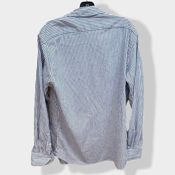 Xacus Evolution Fit Men's Striped Button Down - Picture 2 of 5